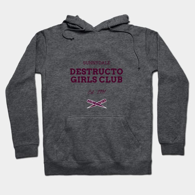 Sunnydale Destructo Girls Club Btvs Hoodie by likeapeach